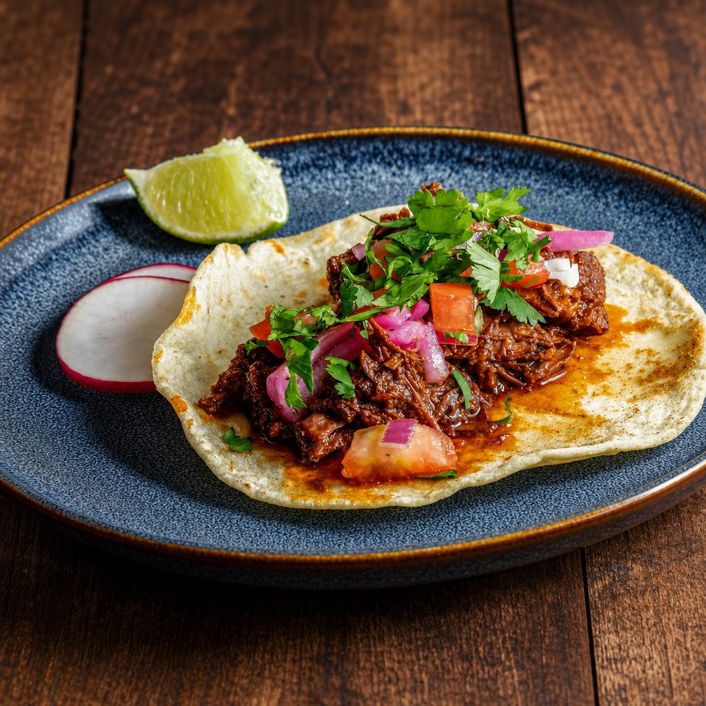 Barbacoa De Res Taco.