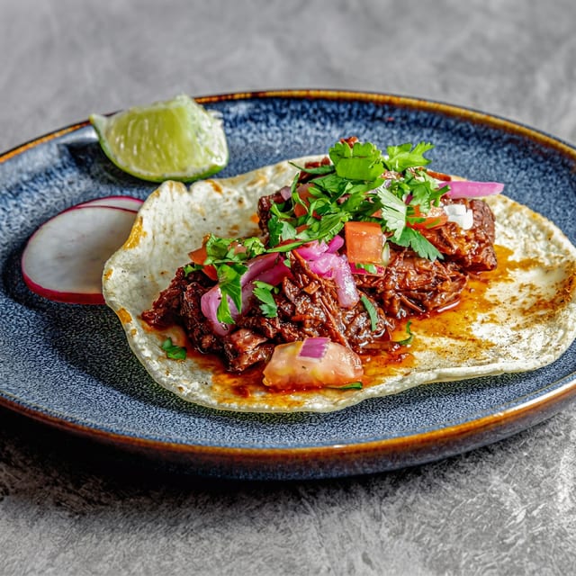 Barbacoa De Res Taco.