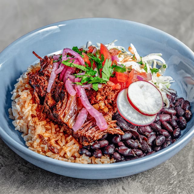 Barbacoa Beef Bowl.